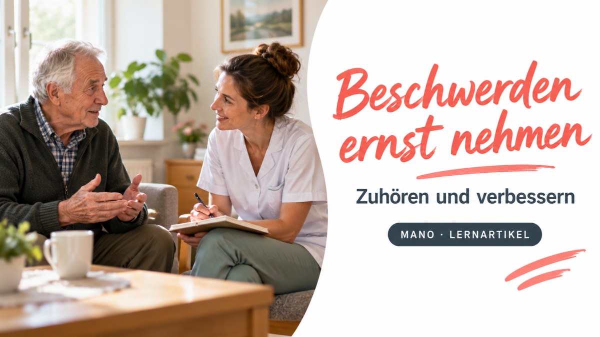 KI-Symbolbild zum MANO-Fachartikel: Beschwerdemanagement: Anliegen aufnehmen und nachvollziehbar bearbeiten. Vom ersten Zuhören bis zur Rückmeldung.