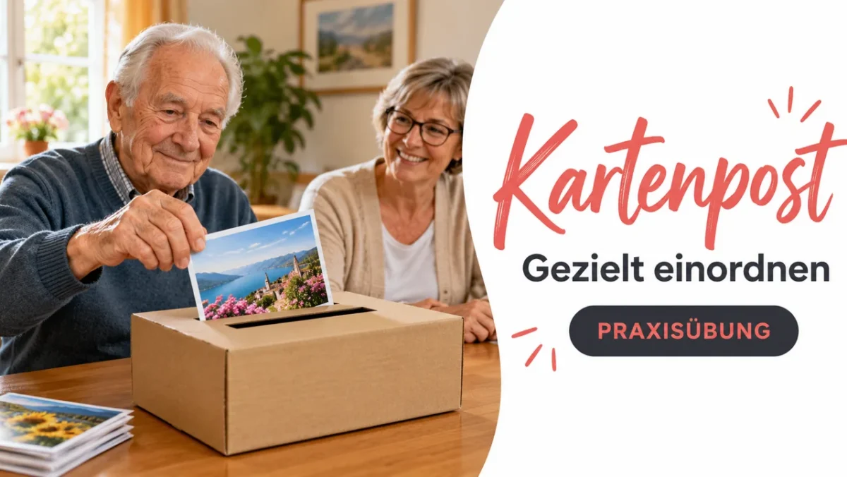 KI-Symbolbild zur Praxisübung: Eine vertraute Posthandlung in überschaubaren Schritten.